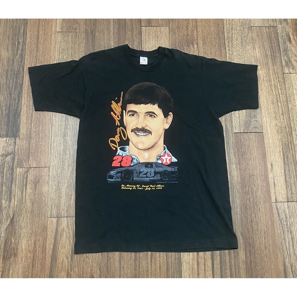 In Memory of DAVEY ALLISON February 25,1961 - July 13, 1993 XL T-Shirt TRIBUTE